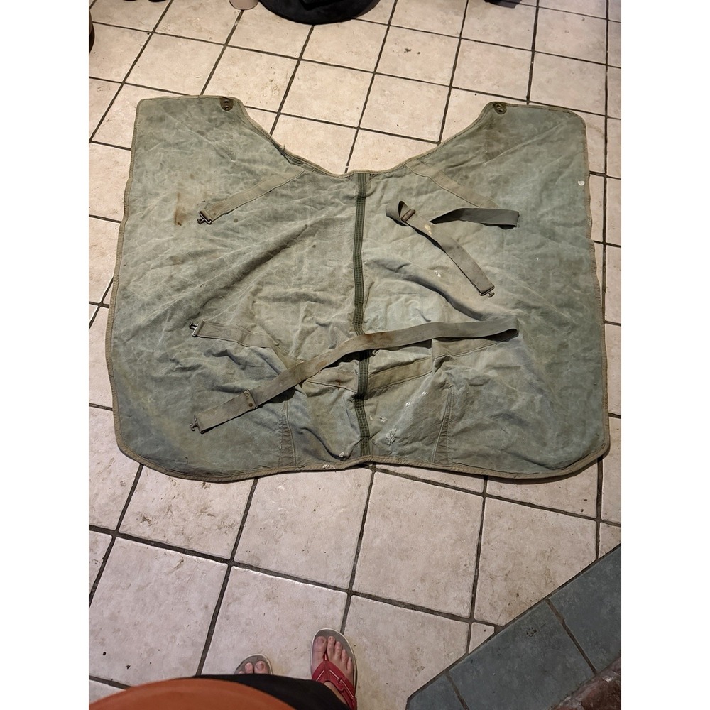 Vintage Canvas‎ Horse Blanket  With Adjustable Straps